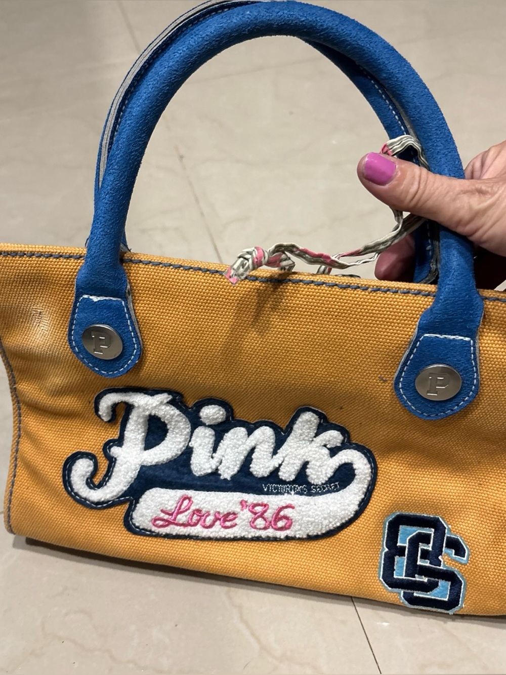 Y2K VTG VICTORIA'S SECRET PINK 2007 UNIVERSITY COLLECTION BAG TOTE RARE